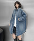Loose Rivet Denim Blouse